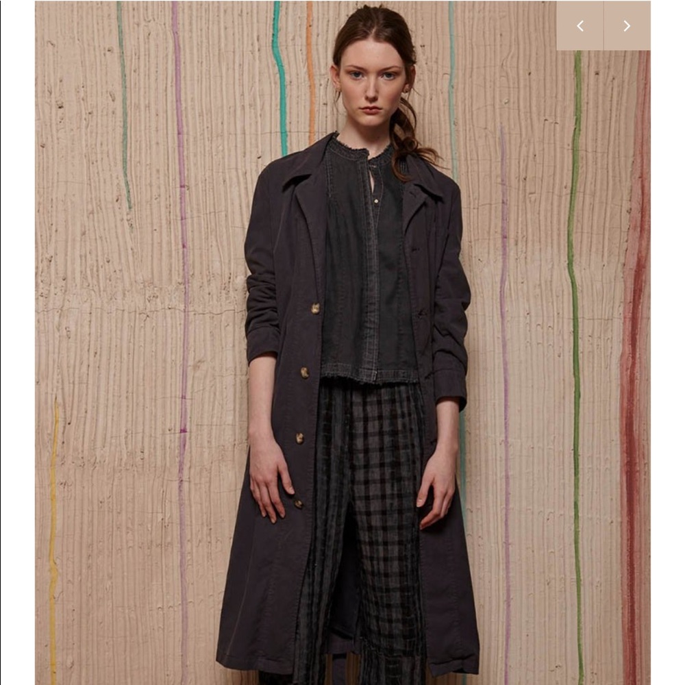 Burning Torch Calistoga Organic Cotton Trench Coat